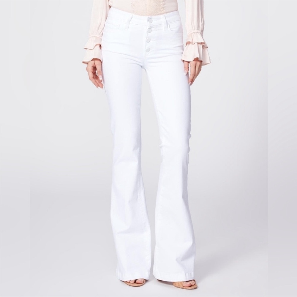 PAIGE White Flare & Wide Leg Jeans